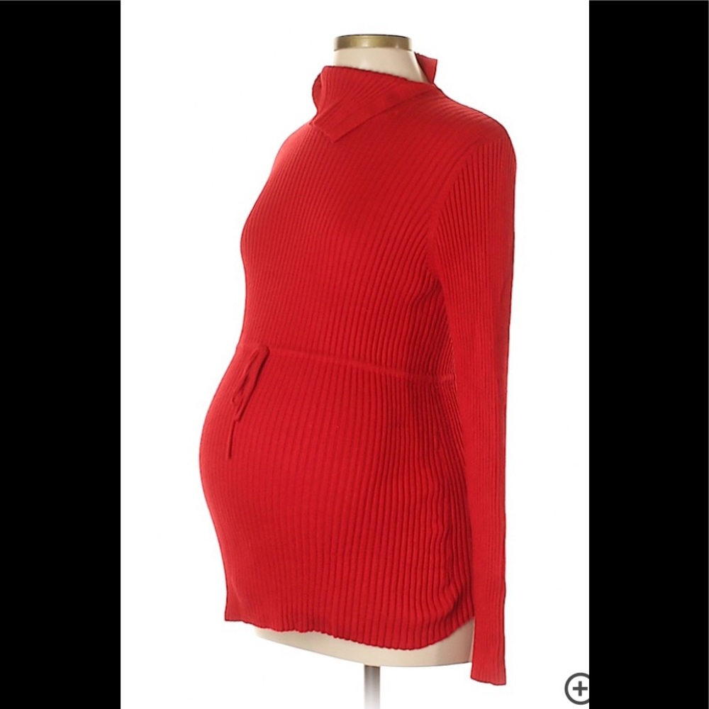 ❤️3 for 23:Maternity asymmetrical turtle neck